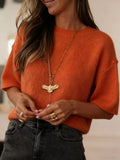 Cozy Knit Half Sleeve Sweater