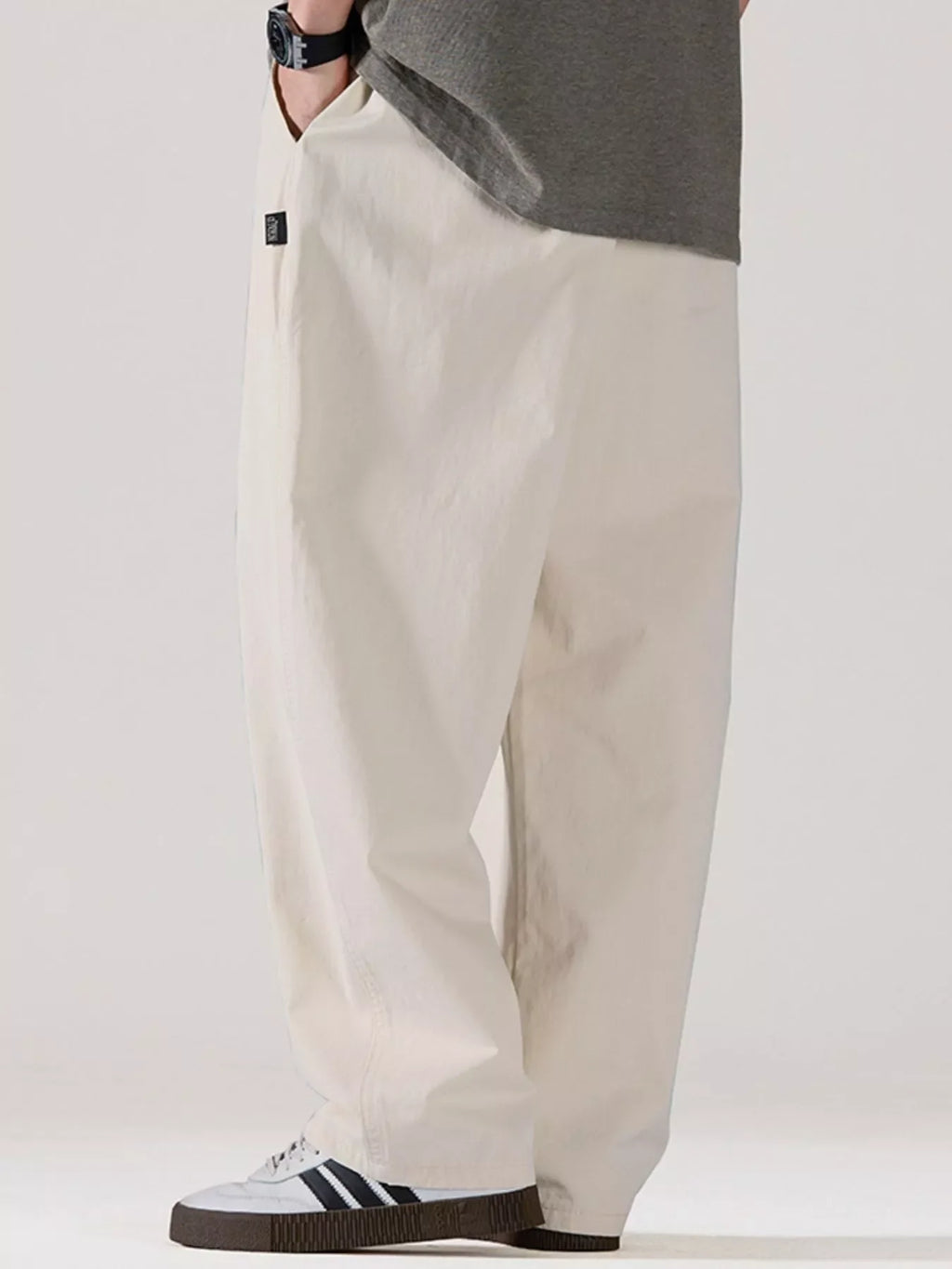 Men's Full Size Casual Loose Fit Drawstring Pants Plus Size