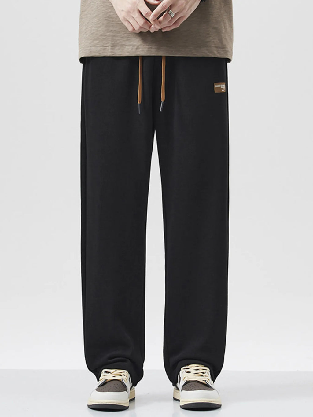 Men's Full Size Drawstring Wide Leg Pants Plus Size