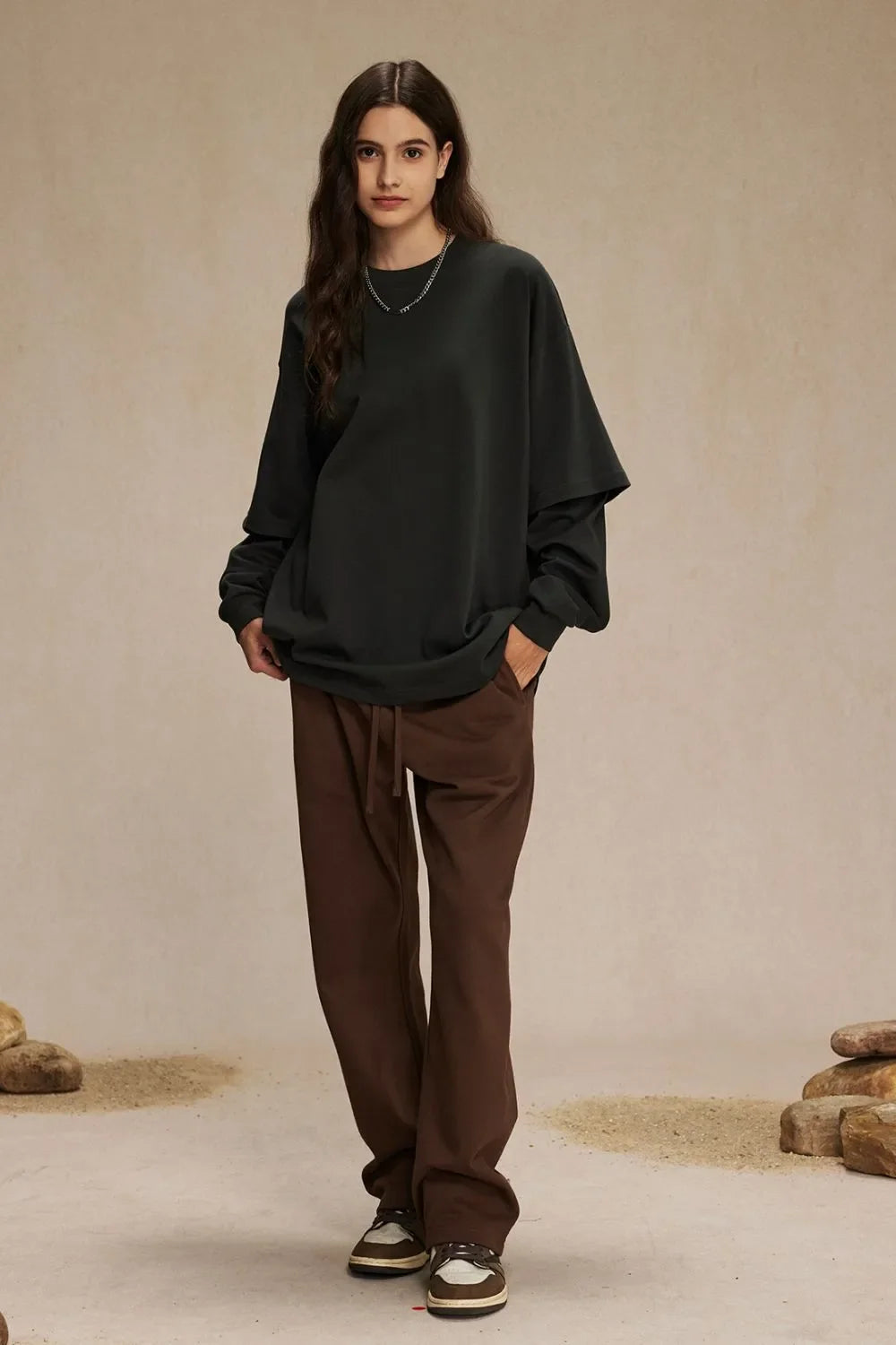 Men's Round Neck Long Sleeve T-Shirt