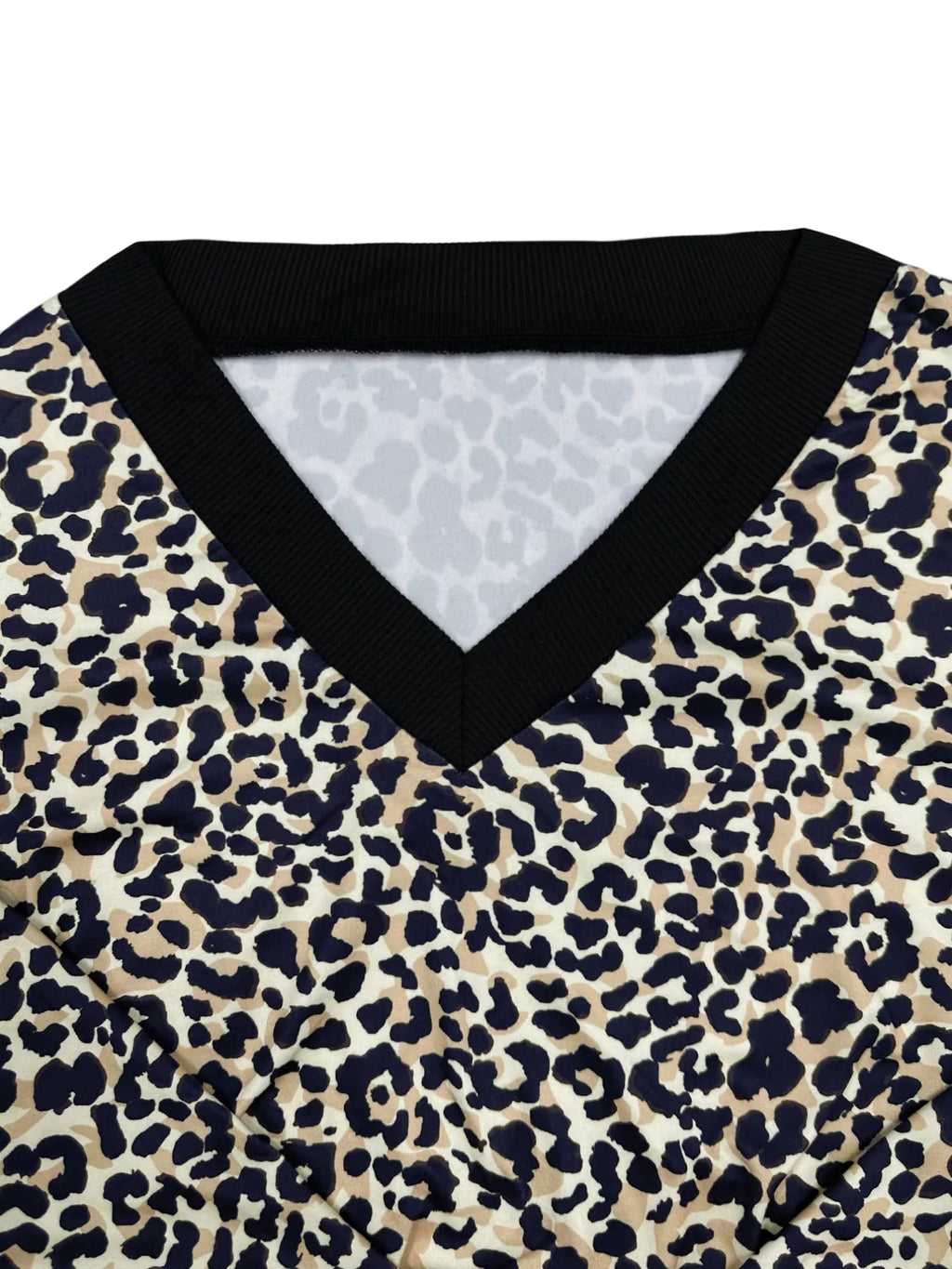 Leopard Print Sweatshirt and Jogger Set