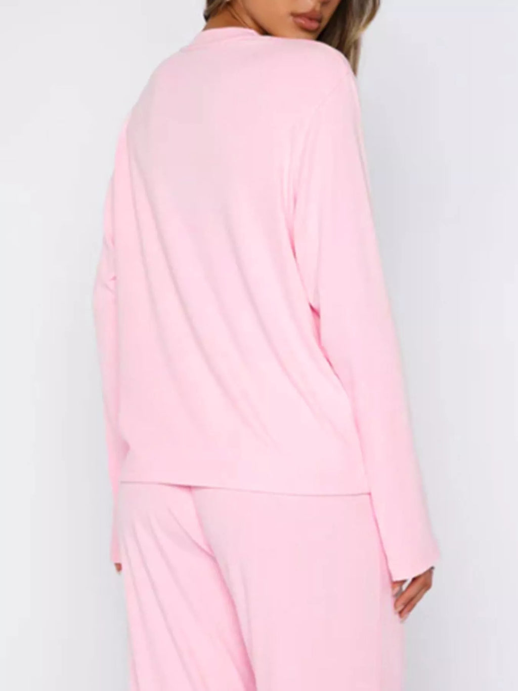 Relaxed Fit Long Sleeve Top and Pants Set