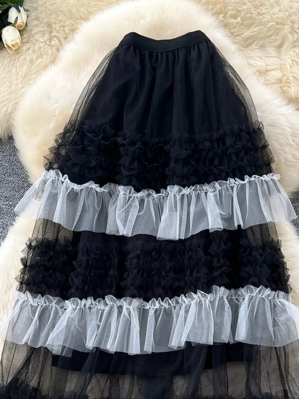 Ruffle Tulle Skirt