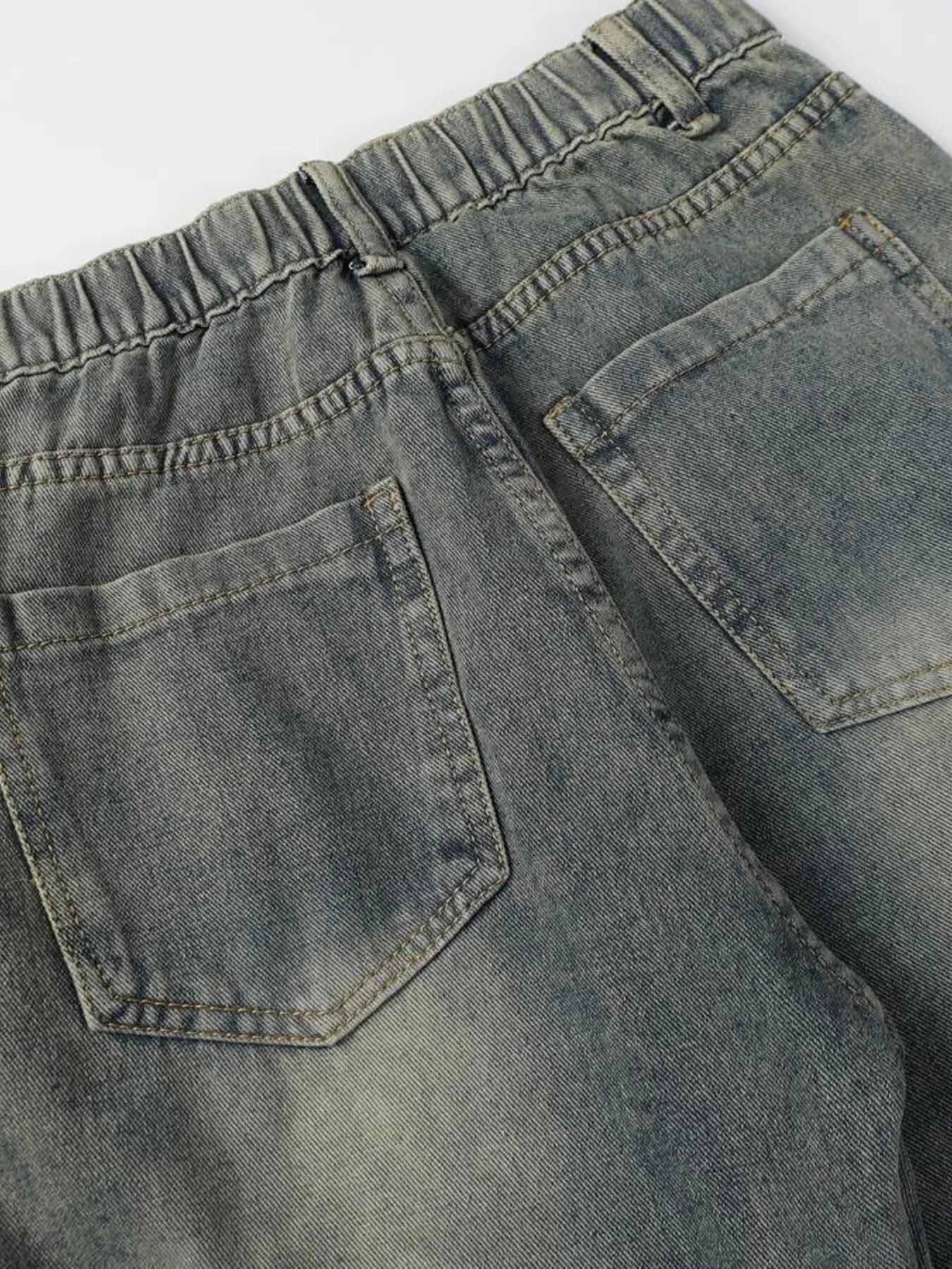 Men's High Waist Wide Leg Jeans