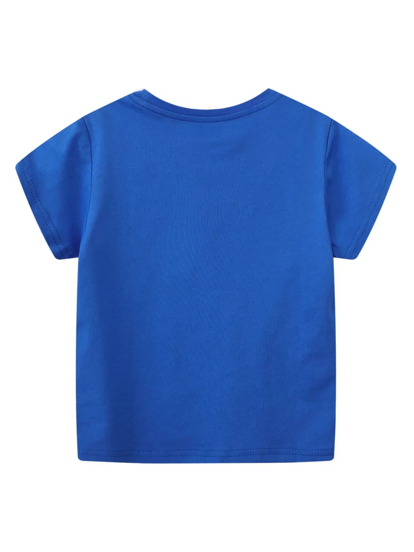 Children's Dinosaur Print Crew Neck Short Sleeve T-Shirt