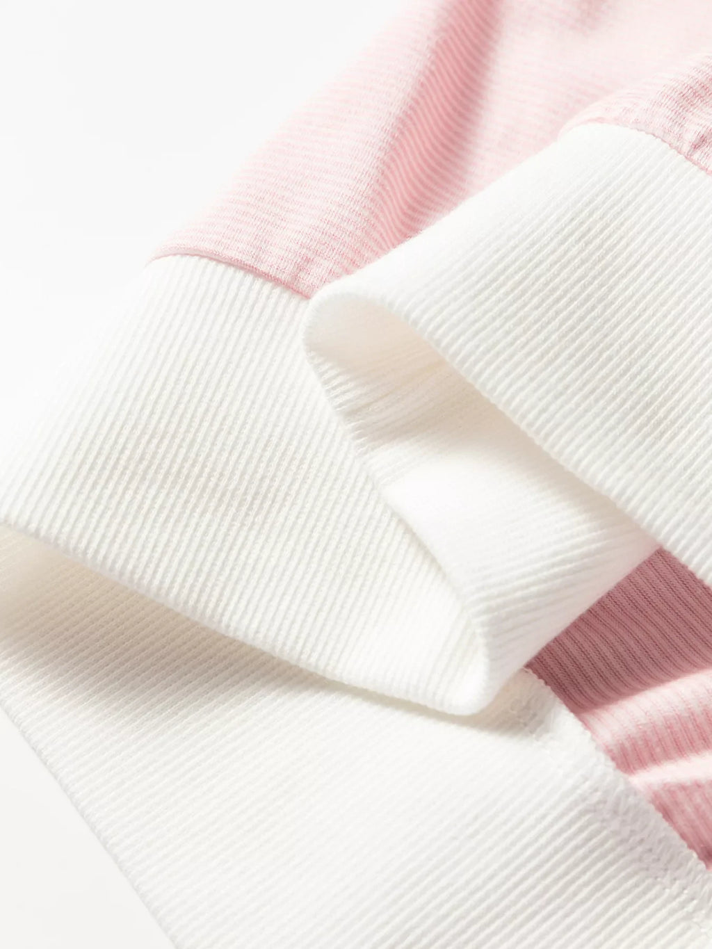 Stripe Contrast Edge Patchwork Long Sleeve Top