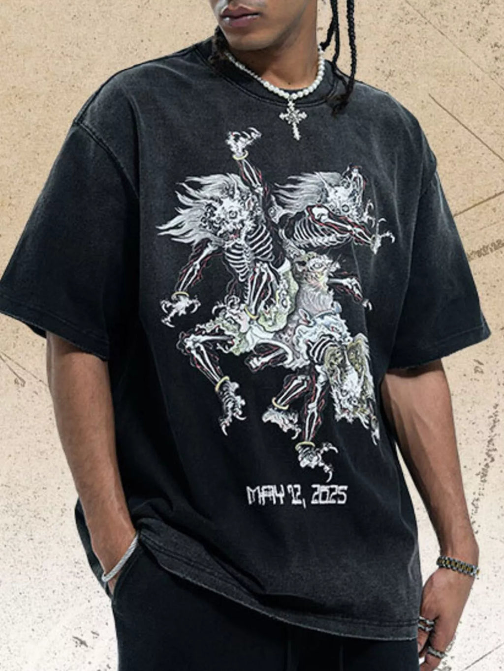 Men's Vintage Graphic Oversized T-Shirt