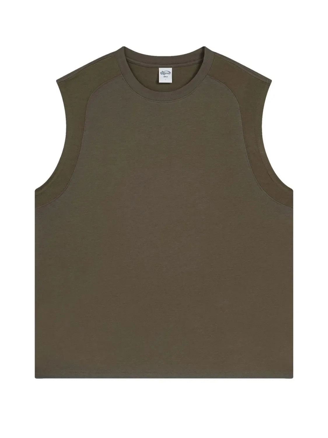 Men's Solid Color Round Neck Tank