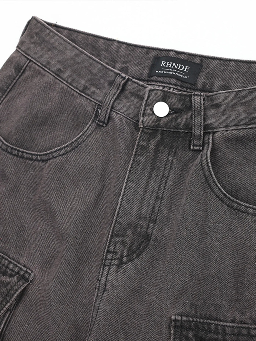 Men's Multi-Pocket Cargo Straight Jeans