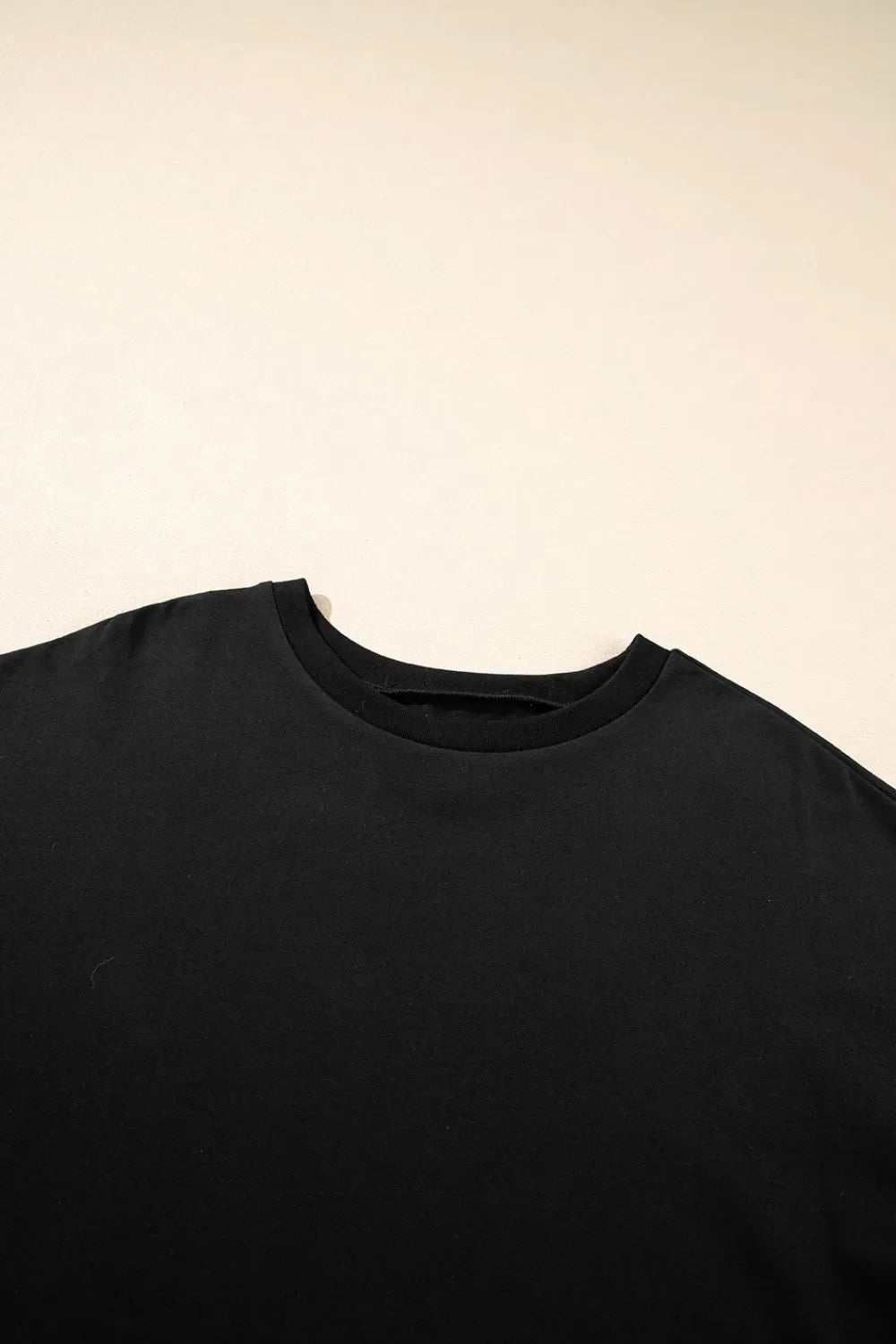 Loose Half Sleeve Hi Low Hem T Shirt