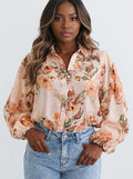 Floral Print Button-Up Shirt