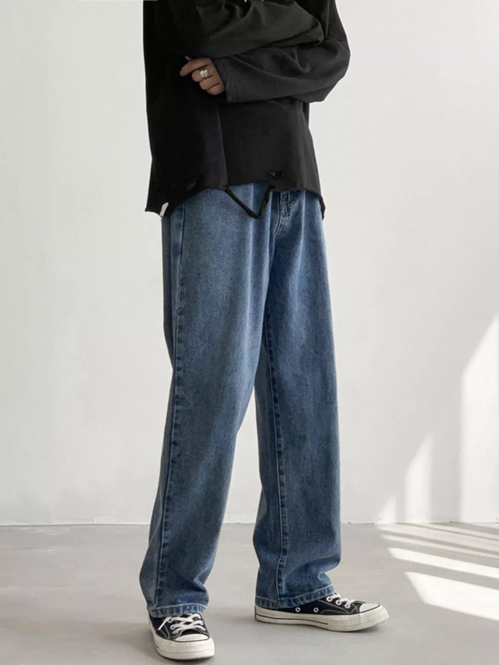 Men's Wash Loose Fit Jeans