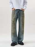 Men's Full Size Wide Leg Relaxed Fit Jeans Plus Size