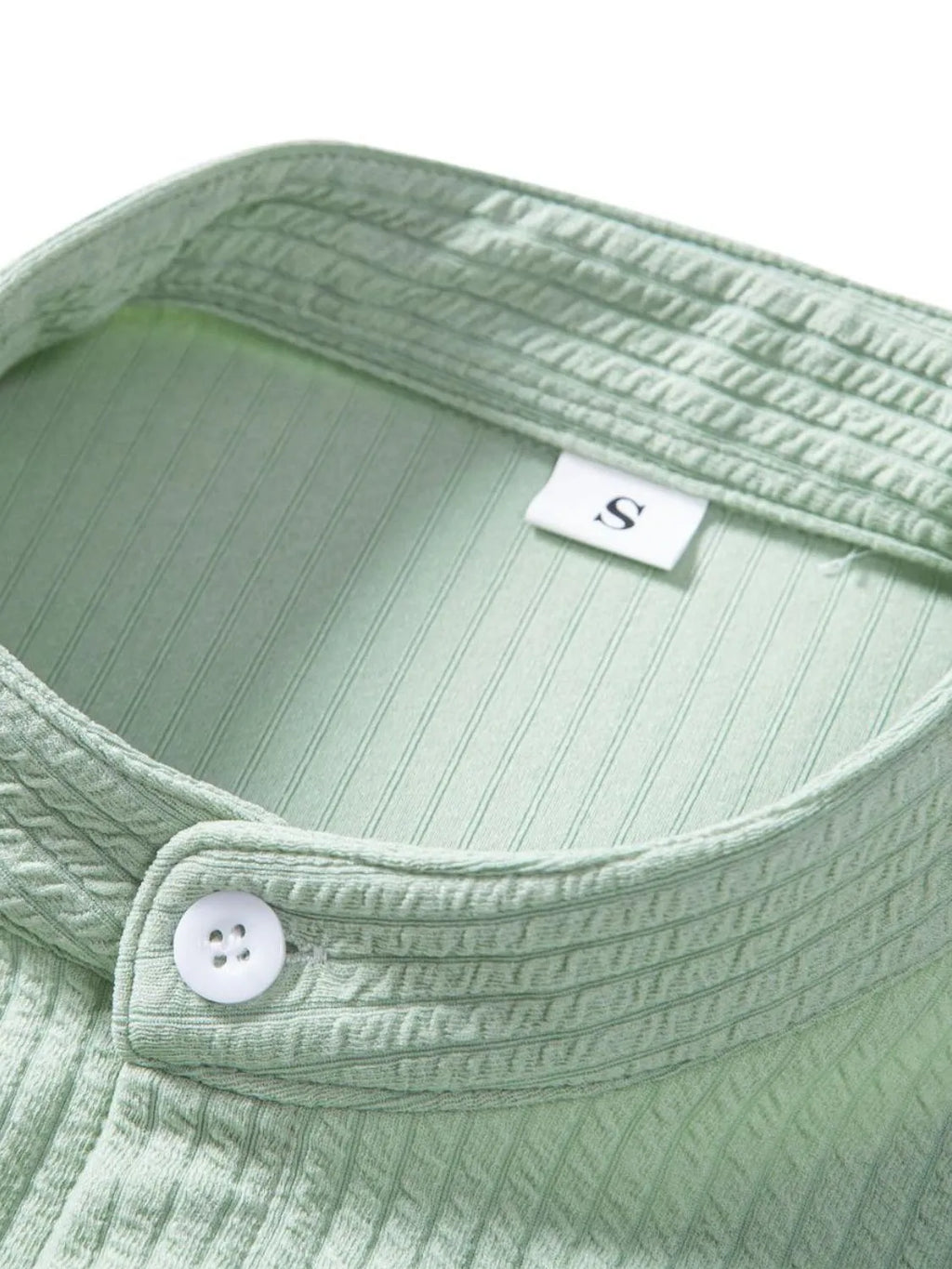 Men's Ribbed Short Sleeve Shirt and Shorts Set