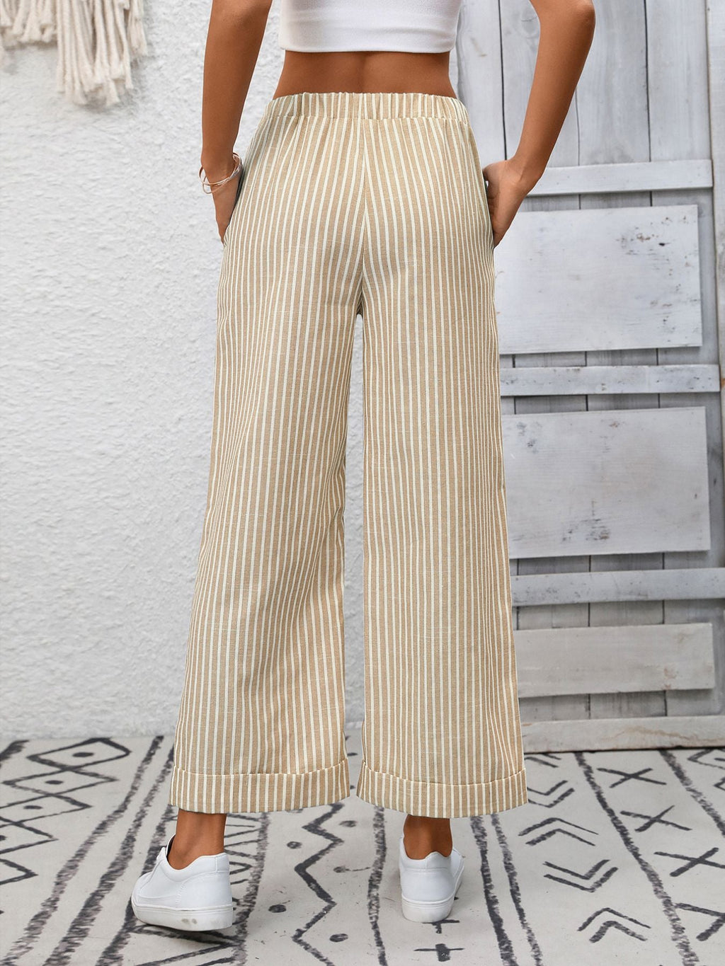 Striped Wide Leg Pants