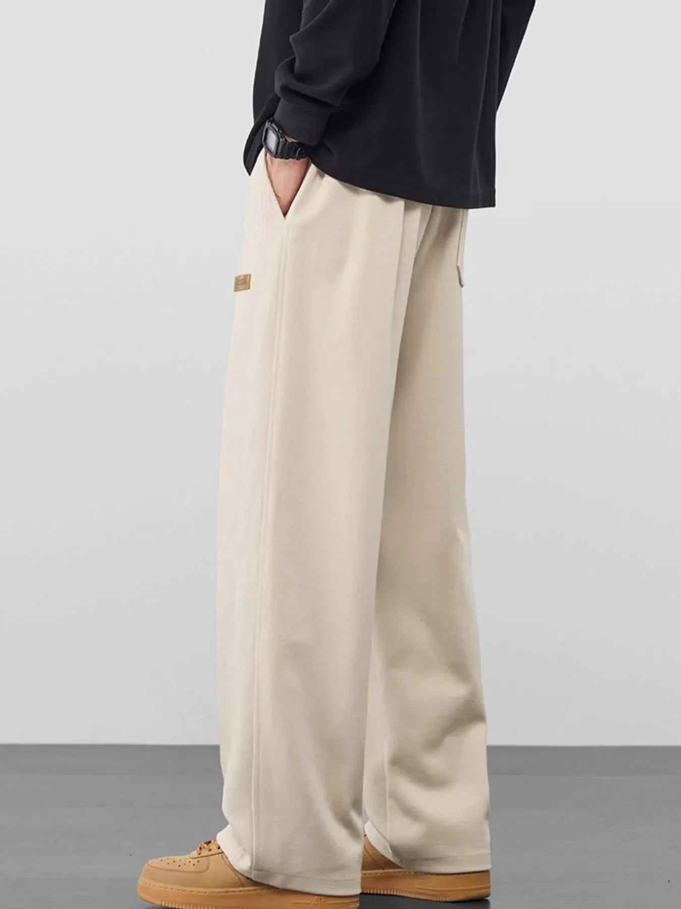 Men's Plus Size Casual Loose Fit Drawstring Pants