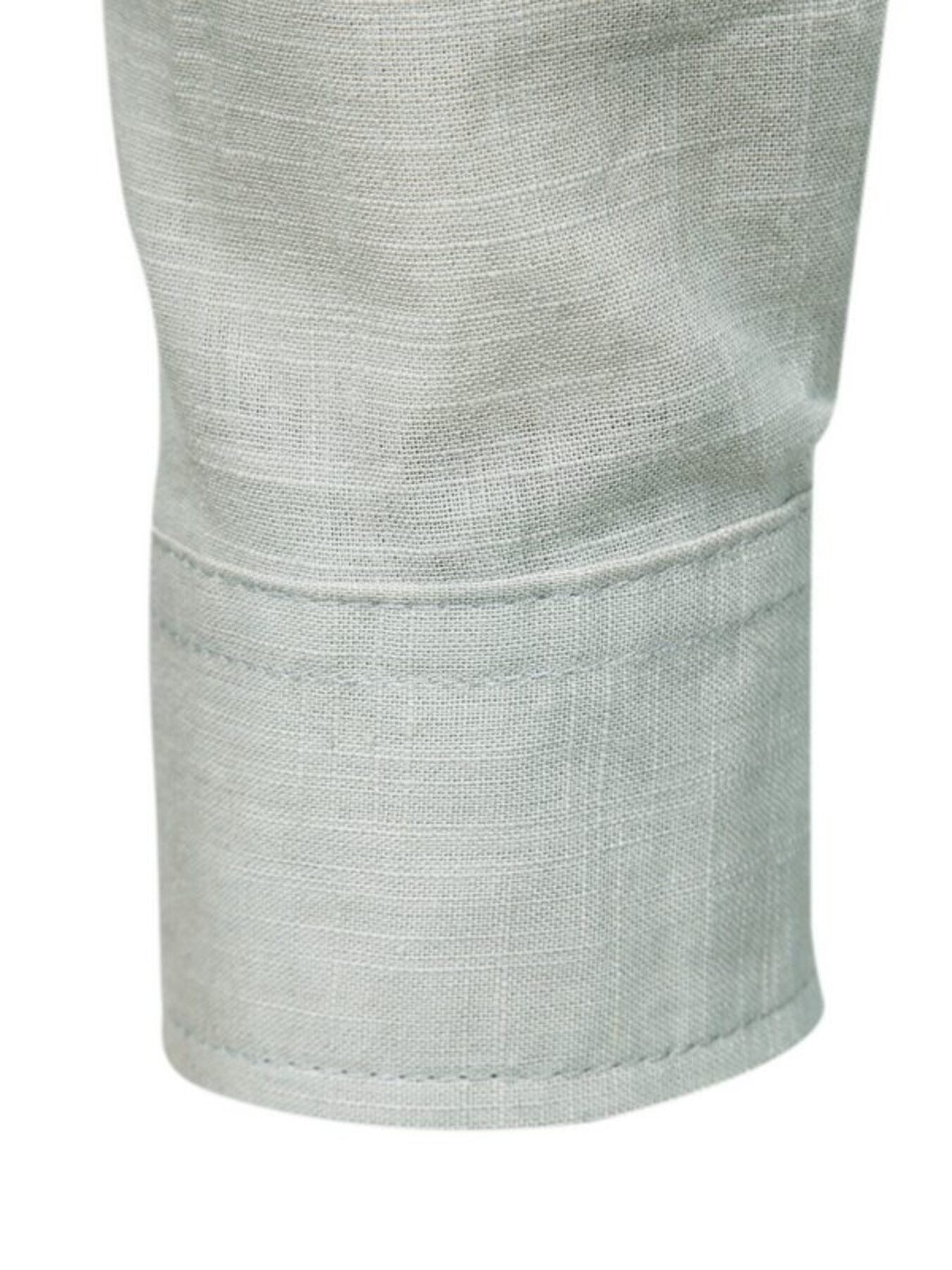 Men's Plus Size Button Detail Long Sleeve Shirt