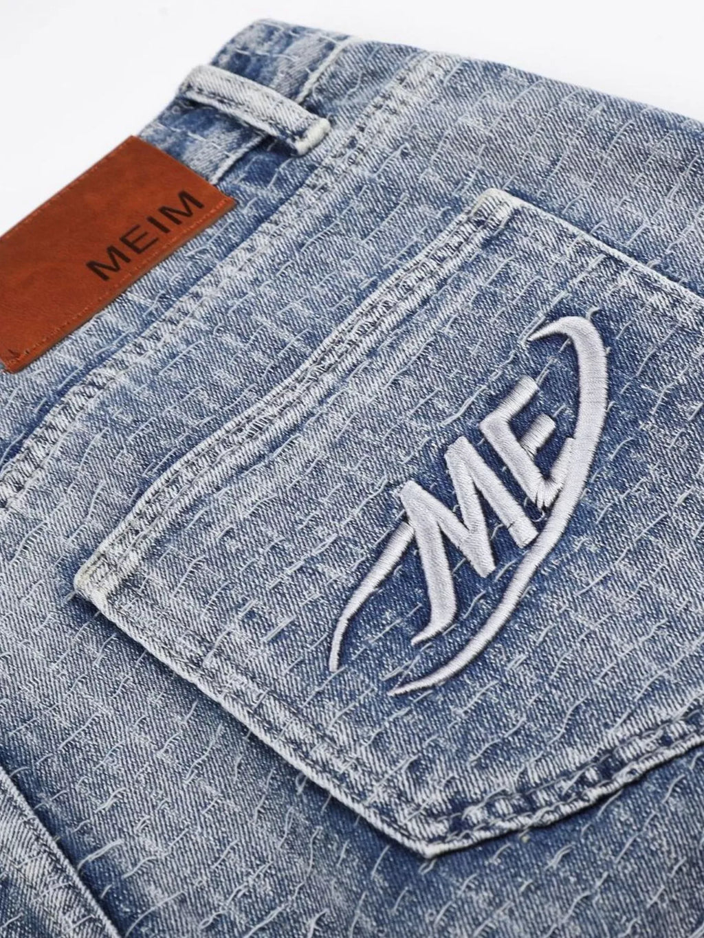 Men's Wide Leg Denim Capris