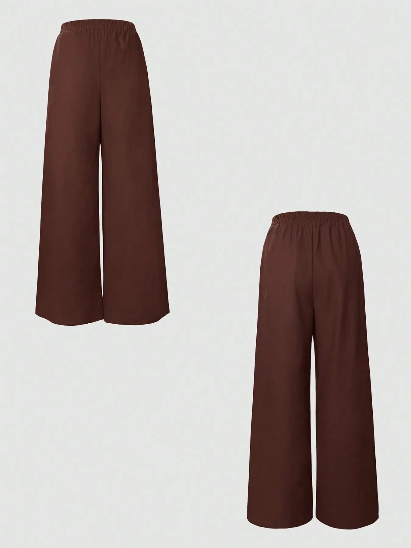 One Button Sleeveless Top and Pants Set