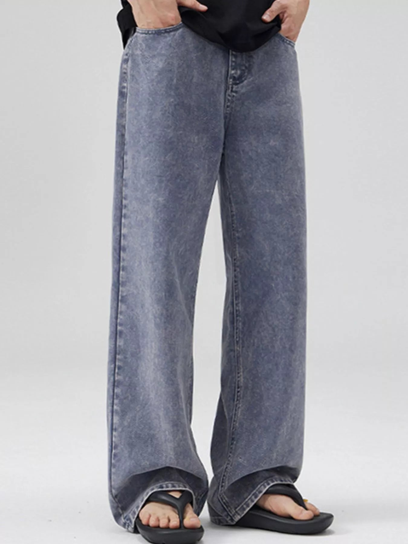 Men's Full Size Wide Leg Jeans Plus Size