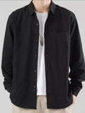 Men's Full Size Button-Up Casual Shirt Plus Size