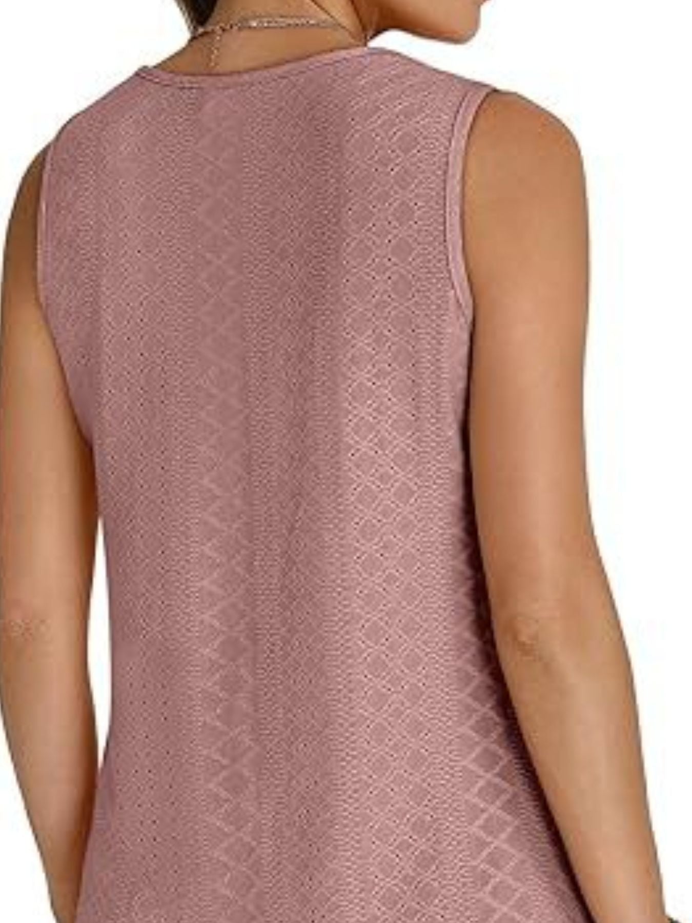 Eyelet V-Neck Tank