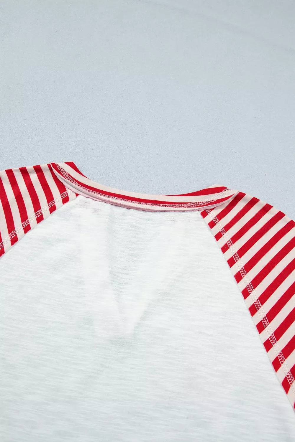 Star Detail Flag Inspired Short Sleeve Top