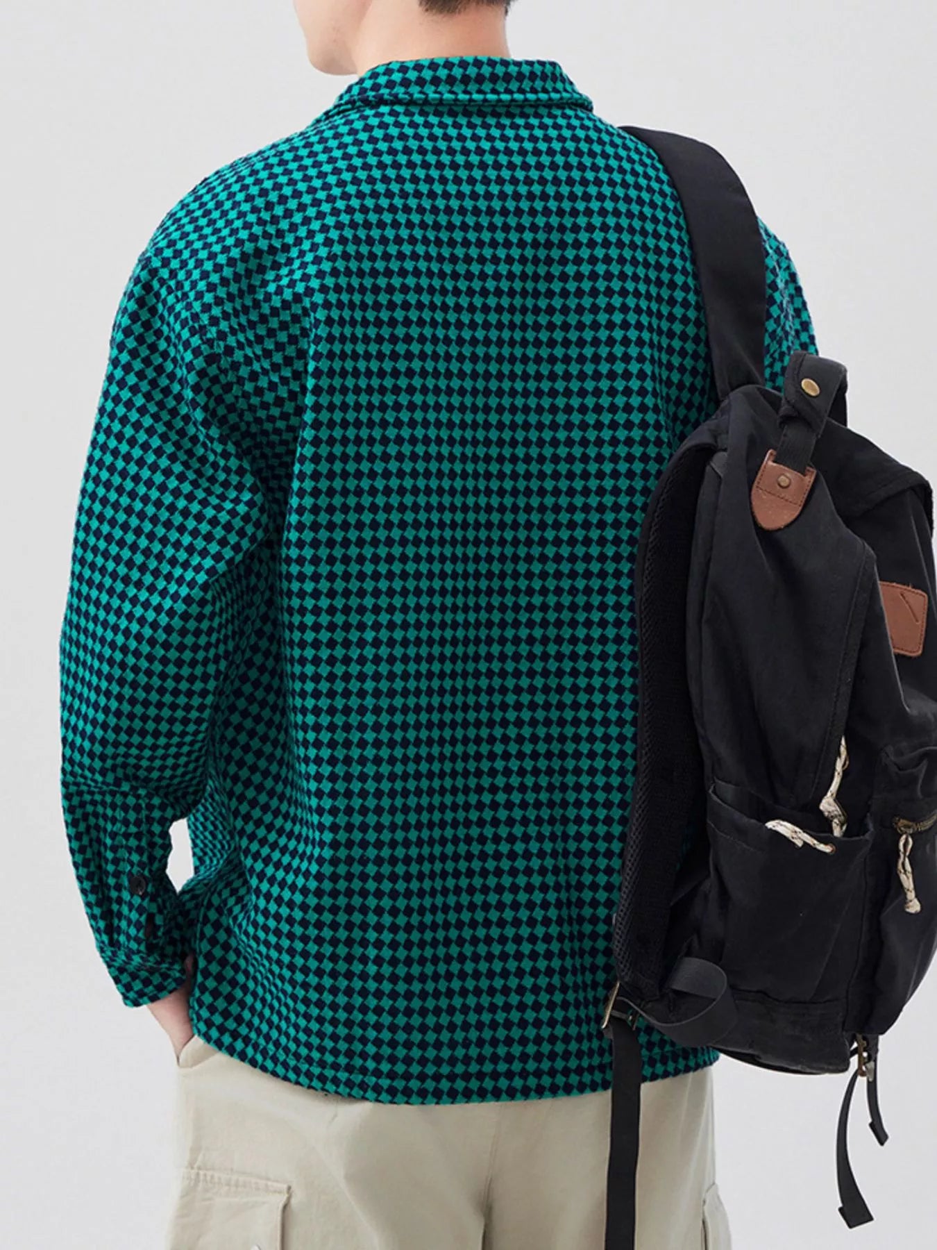 Men's Plus Size Button Up Long Sleeve Shirt