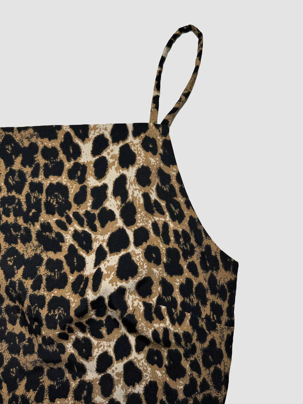 Leopard Print Cami with Back Tie