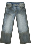 High Waist Baggy Jeans with Pockets