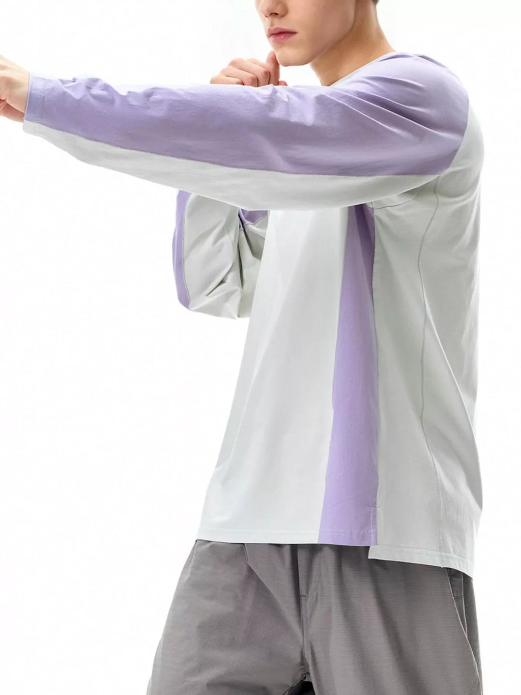 Men's Two-Tone Raglan Long Sleeve T-Shirt
