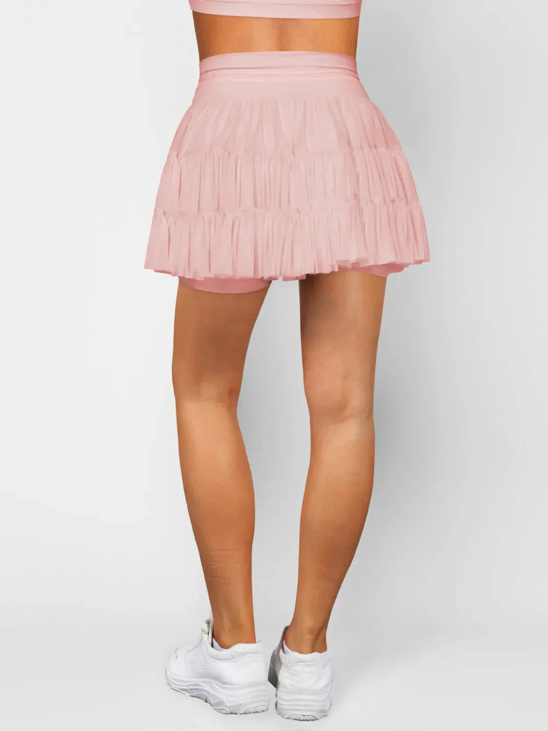 Ruched Mini Skort with Pockets