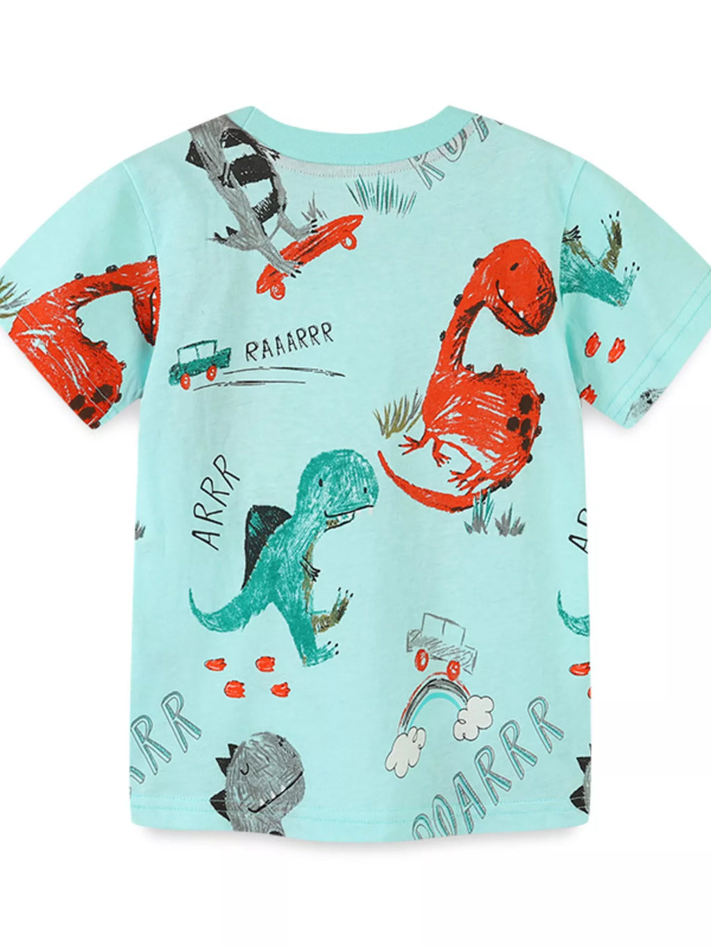 Children's Dinosaur Print Short Sleeve T-Shirt