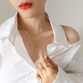 18K Gold-Plated Titanium Steel Necklace