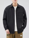 Men's Plus Size Button Down Long Sleeve Shirt