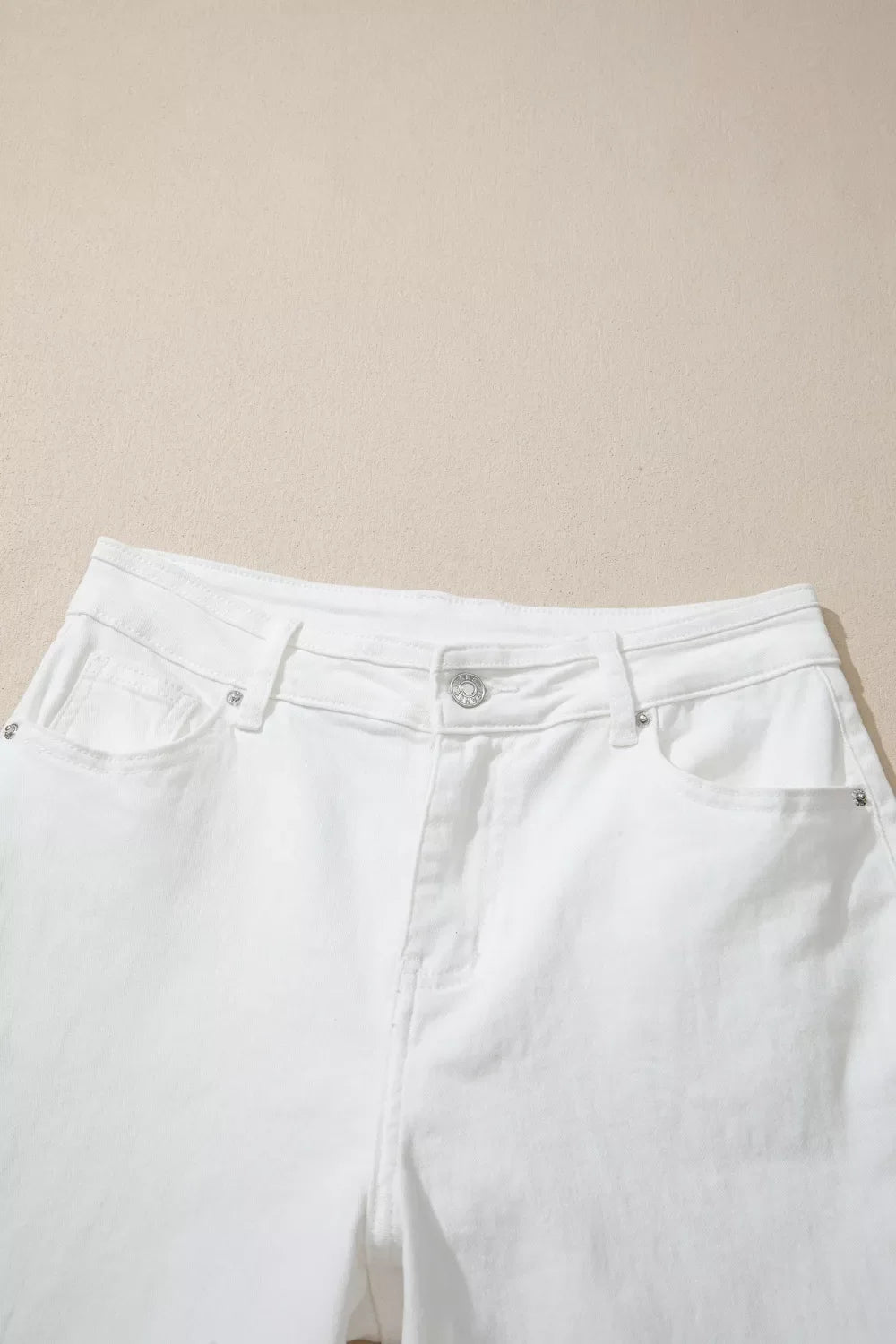 Solid Color Loose Casual Jeans