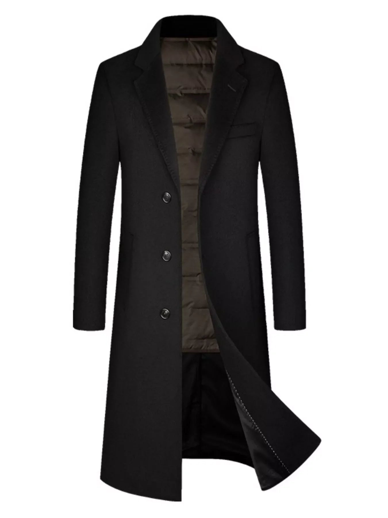 Men's Classic Button Up Overcoat