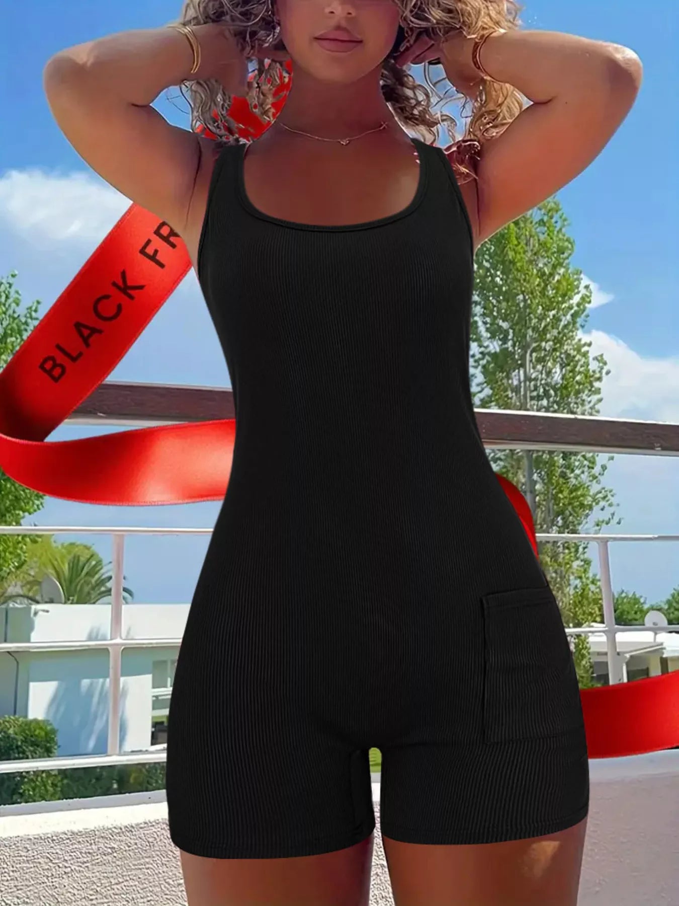 Wide Strap Slim Fit Romper