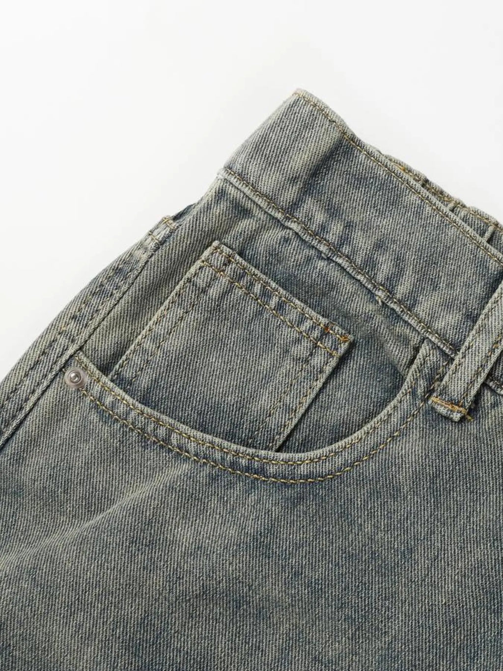 Men's High Waist Wide Leg Jeans