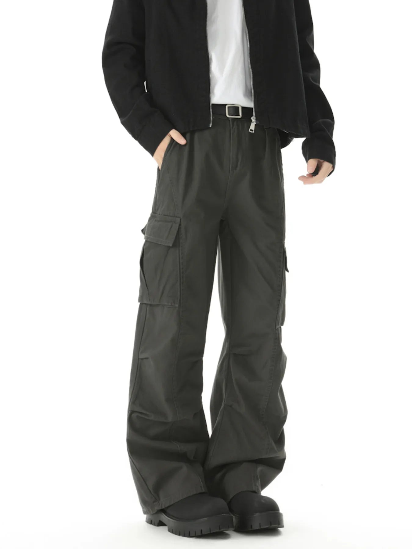 Men's Loose Fit Cargo Pants with Pockets