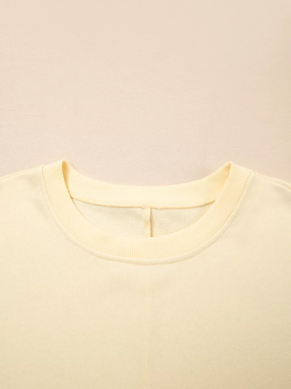 2 in 1 Faux Two Piece Patchwork Round Neck Sweatshirt