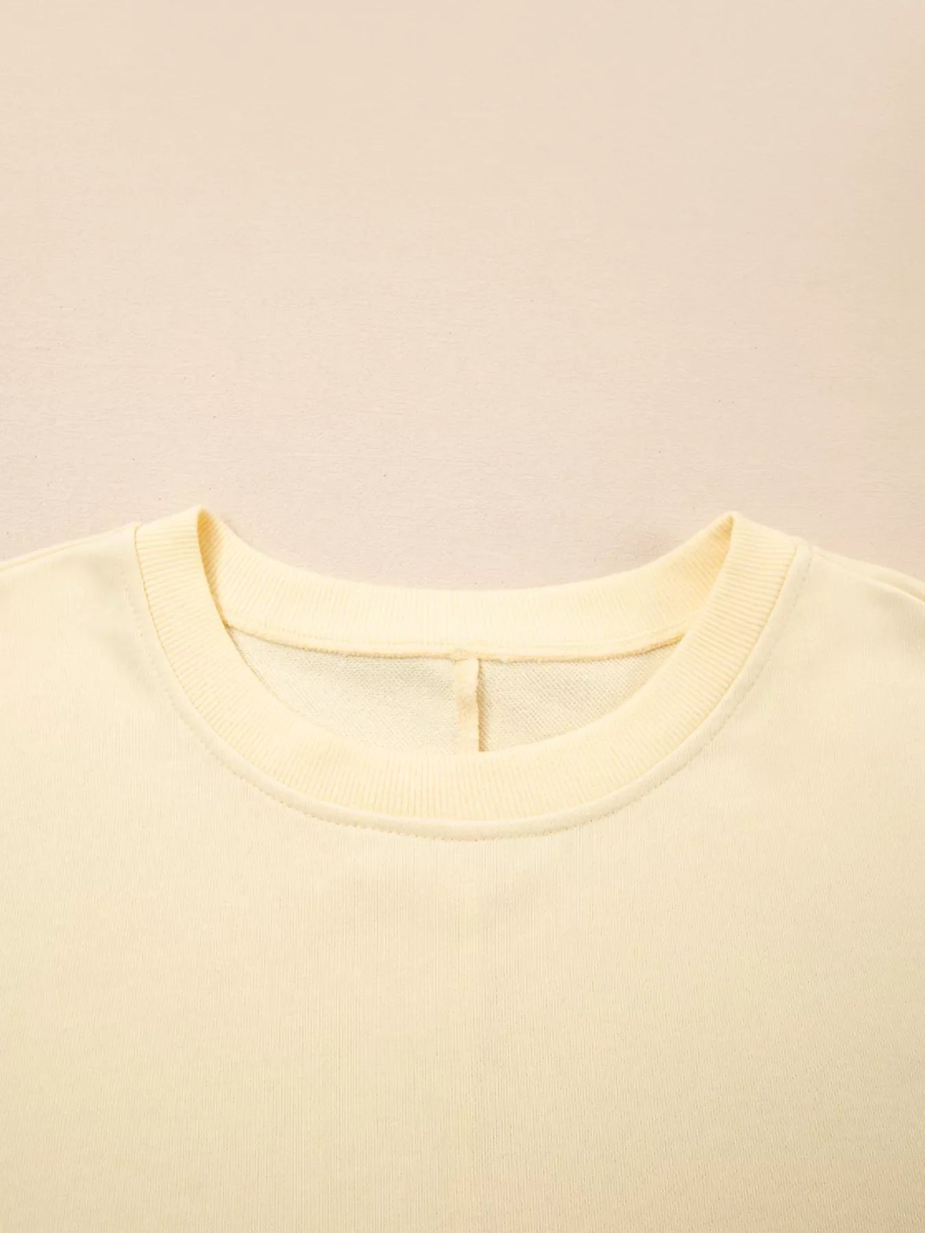 2 in 1 Faux Two Piece Patchwork Round Neck Sweatshirt