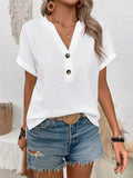 Short Sleeve Waffle Knit T-Shirt