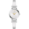 Bulova Marc Anthony Ladies Modern Diamond Silver Stainless Steel Bangle Bracelet WatchSilver White Dial Style: 96P241