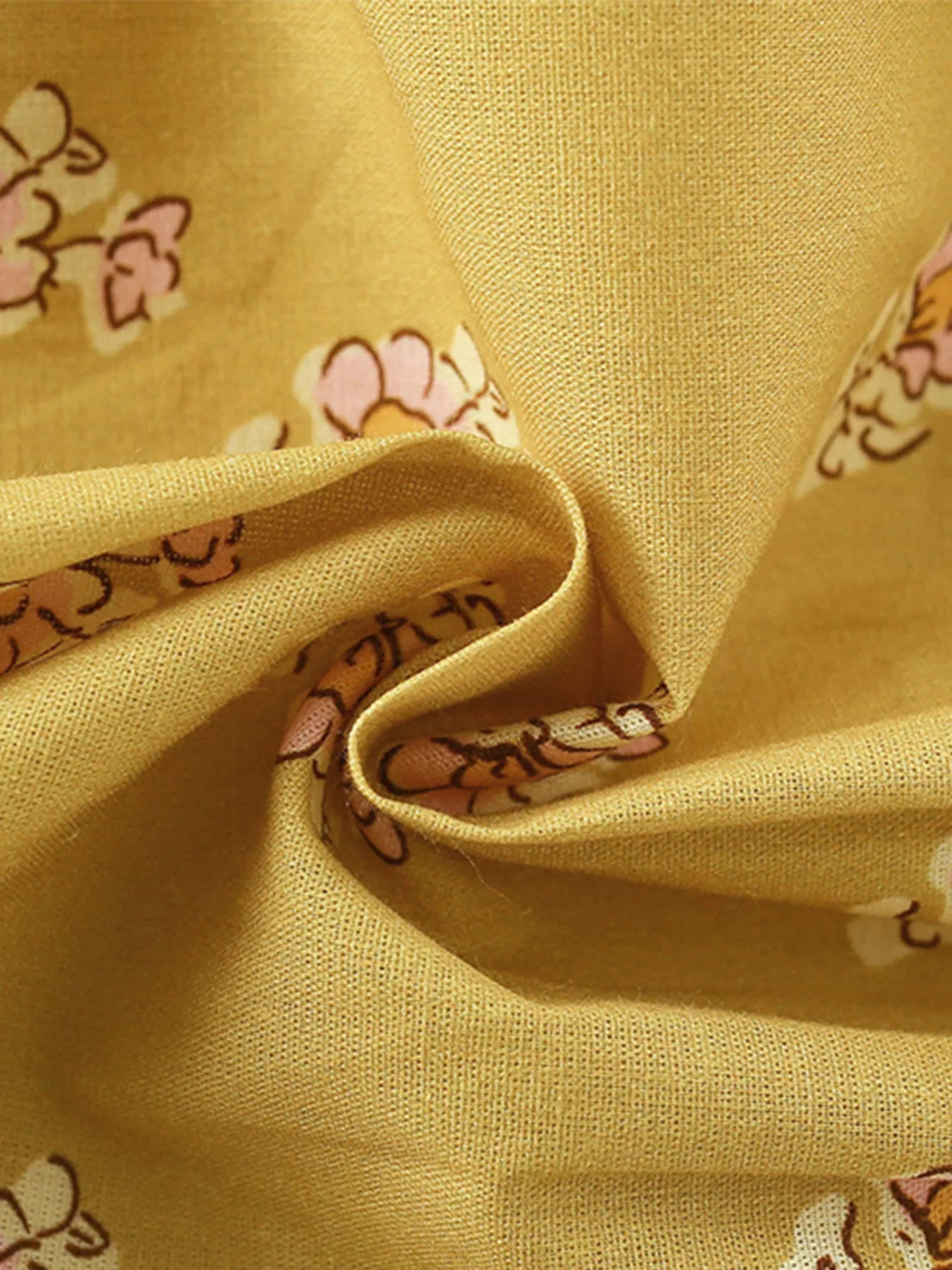 Children's Floral Print Ruffle Sleeve Wrap Dress