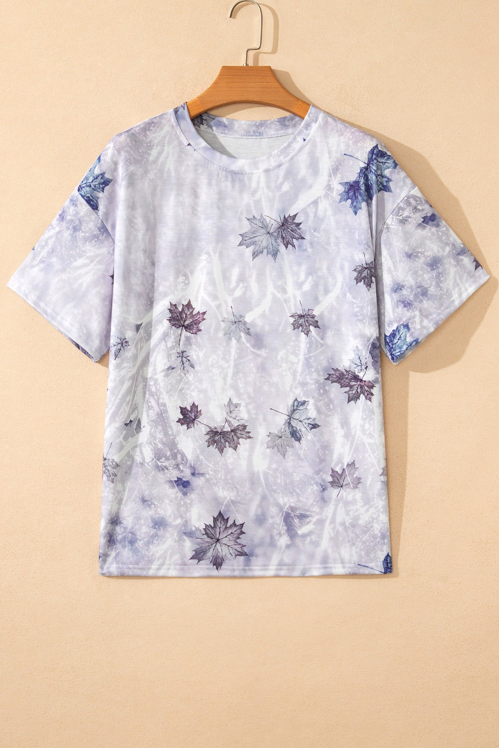 Camouflage Woodland Print Drop Shoulder Tunic Tee