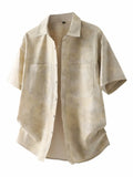 Men's Plus Size Casual Short Sleeve Shirt