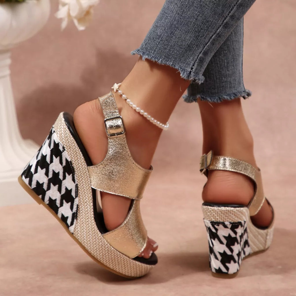 Open Toe Wedge Sandals