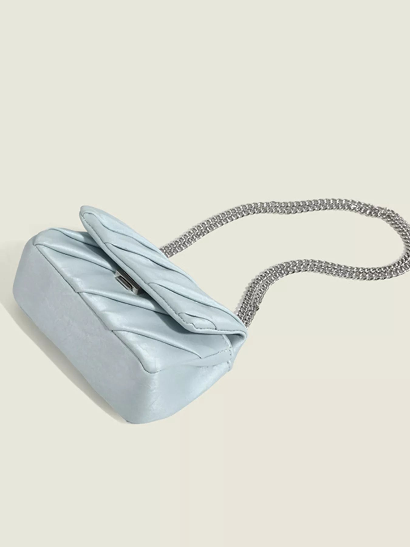 Ruched Flap Crossbody Bag