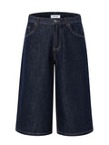 Men's Wide-Leg Denim Shorts